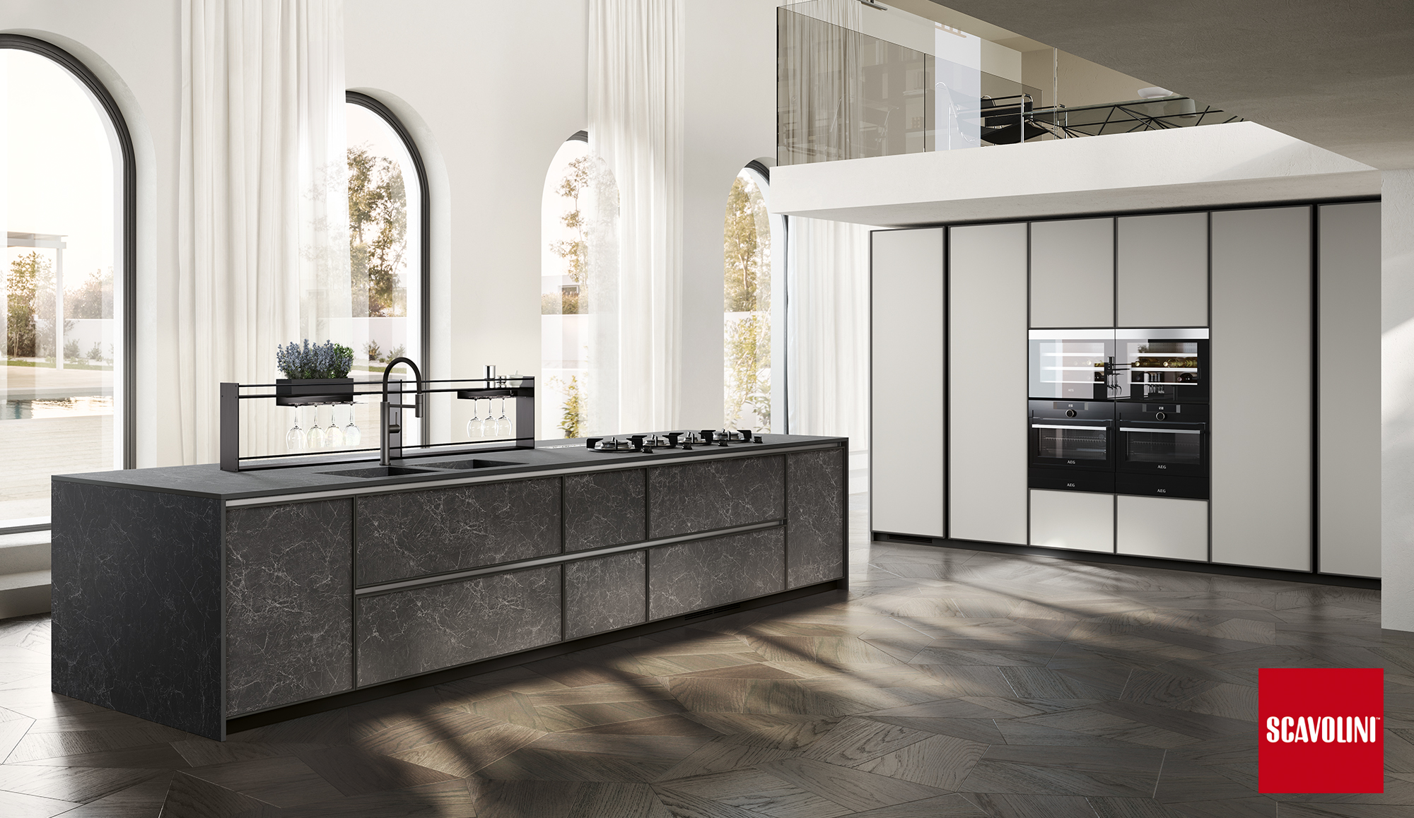 Cocina Scavolini Jeometrica diseño avanzado
